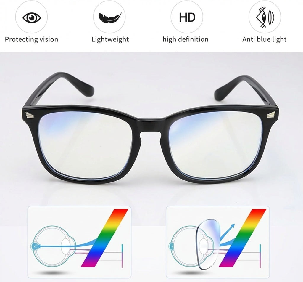 Blaulichtfilter-Brille mit Etui
